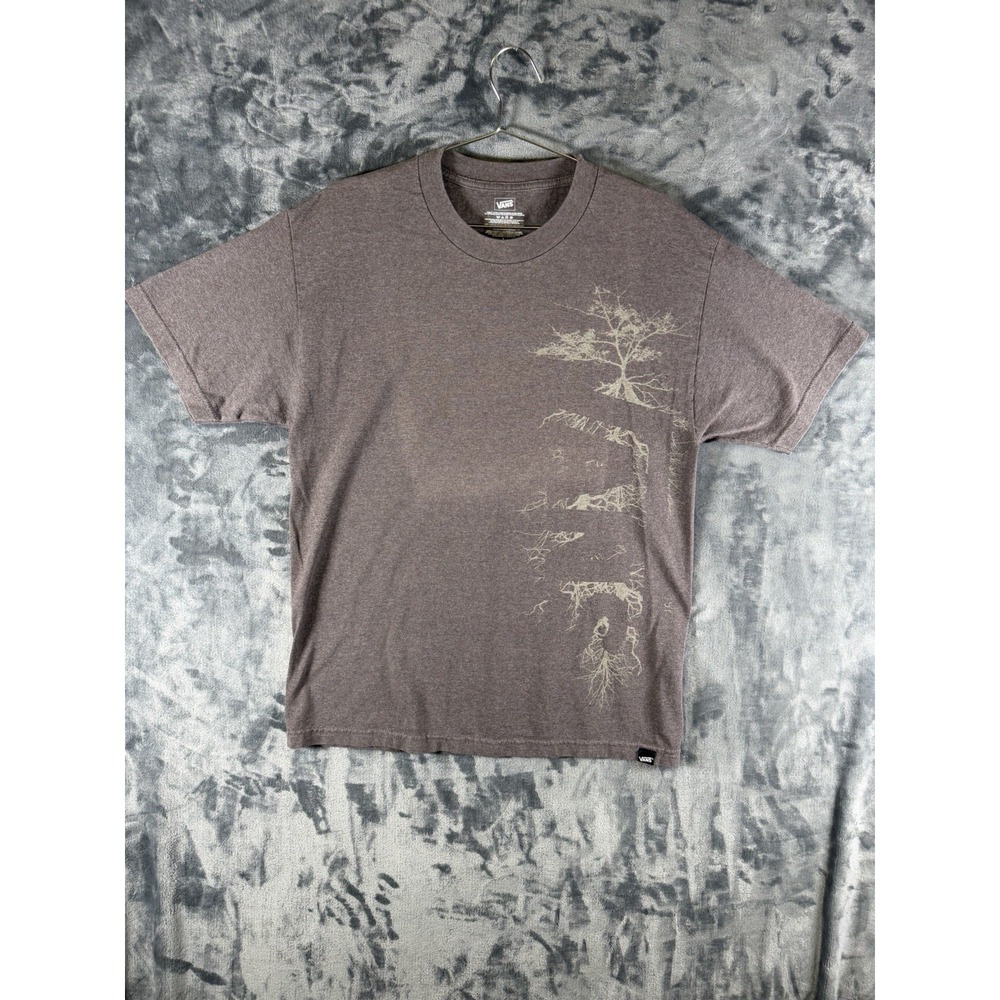 VANS PURPLE/GREY SHORT SLEEVE TSHIRT MENS SIZE L